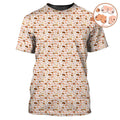 Funny Seamless Pattern Golf Shirt For Men, Christmas Golf Shirt Polos, Men Golf Apparel
