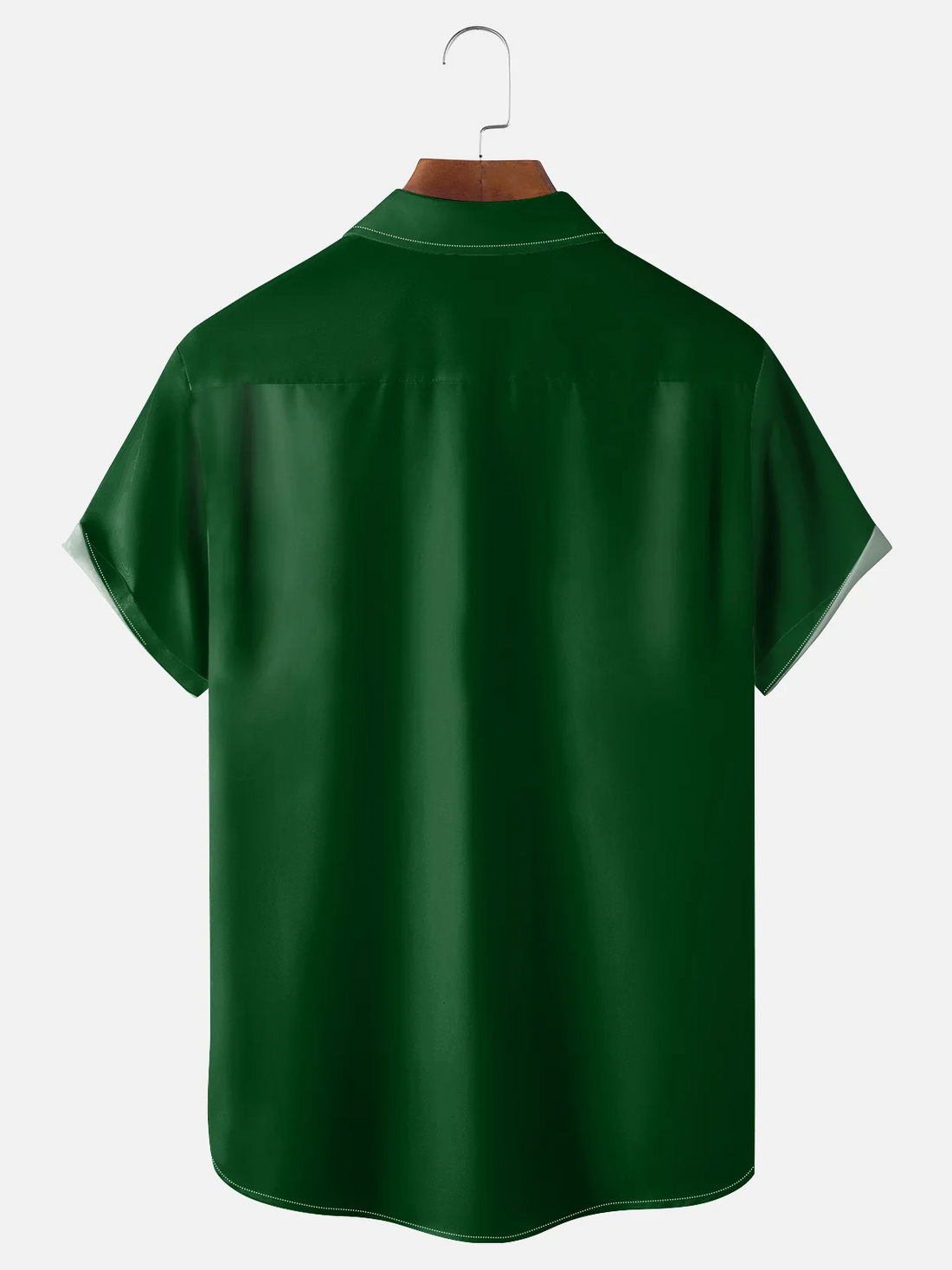 St Patrick‘s Day Shamrock Green And White Hawaiian Golf Shirt, Holiday Hawaiian Shirt, Tropical Vibe Men's Golf Shirt