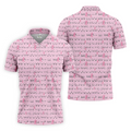 Funny Pink Men's Golf Shirt With Socks Free, Breast Cancer Awareness Gift