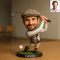 Custom Photo Personalized Christmas Ornament, Golf Accessories, Christmas Golf Gift, Gift For Golf Dad