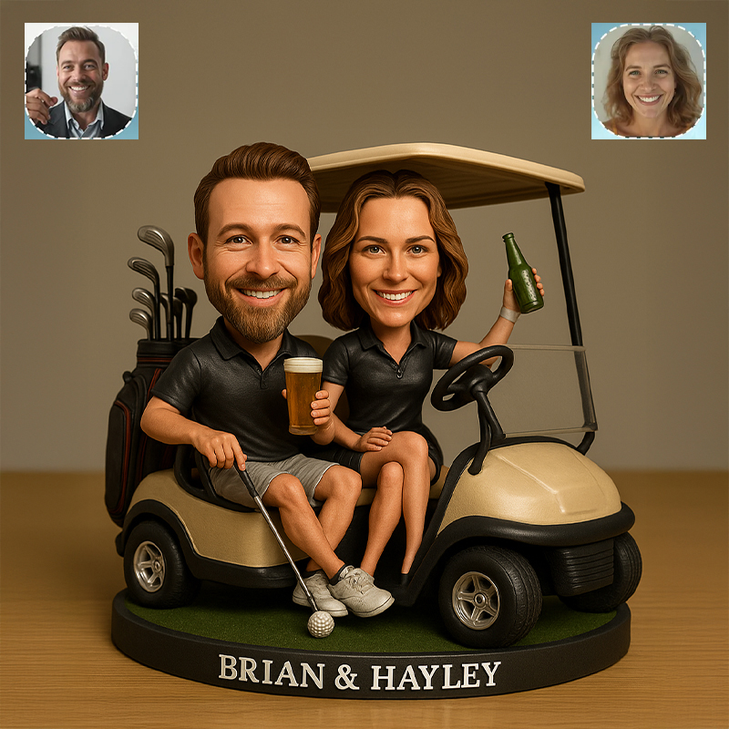 Custom Photo Personalized Christmas Ornament, Golf Accessories, Christmas Golf Gift, Gift For Golf Dad