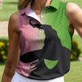 Halloween Witch Hat Golf Polo Shirt, Ladies Golf Shirt, Golf Tops For Women