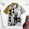 Some Grandpas Take Naps Skeleton Personalized 3D Golf Polo Shirt, Golf Shirt, Gift For Golfers