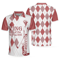King Of The Golf Course Golf Polo Shirt, Golfing Apparel, Golf Clothing, Mens Golf Gift