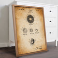 Golf Ball Patent Golf Canvas, Golf Art, Golf Canvas, Gifts For Golf Lovers
