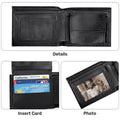 Personalized Golf And Beer Mens Leather Wallet, Leather Bifold Wallets, Mens Golf Gift