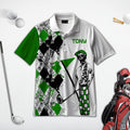 Swing Swear Drink Repeat Personalized Name 3D Golf Polo Shirt, Golf Shirt, Gift For Golfers