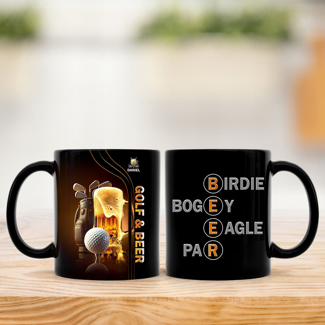 Golf And Beer Custom Golf Coffee Mug, Golf Mug, Gift For Golf Lovers