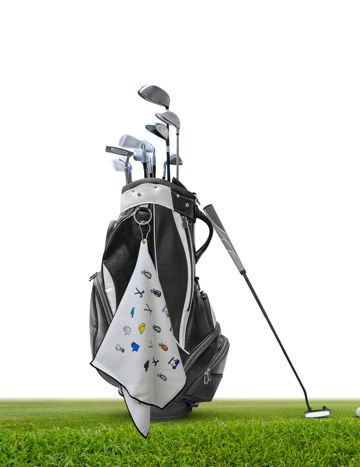Microfiber Waffle Small Golf Towel, Funny Golf Towels, Gift For Golfers