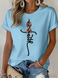 Women's Autism Awareness Print t-shirt, Autism Awareness Shirt, Autistic Gifts For Adults