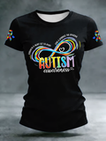 Women's Autism Acceptance short-sleeved t-shirt, Autism Awareness Shirt, Autistic Gifts For Adults