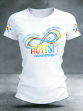 Women's Autism Acceptance short-sleeved t-shirt, Autism Awareness Shirt, Autistic Gifts For Adults