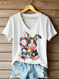 Women's Autism Awareness Bunny Print t-shirt, Autism Awareness Shirt, Autistic Gifts For Adults