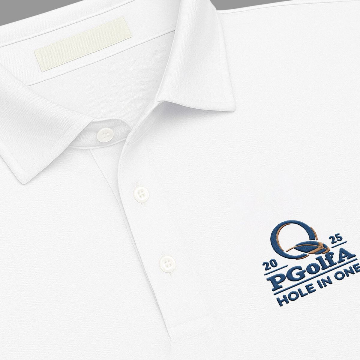 2025 PGolfA Hole In One Embroidery Polo Shirt, Funny Golf Shirt, Christmas Golf Gift